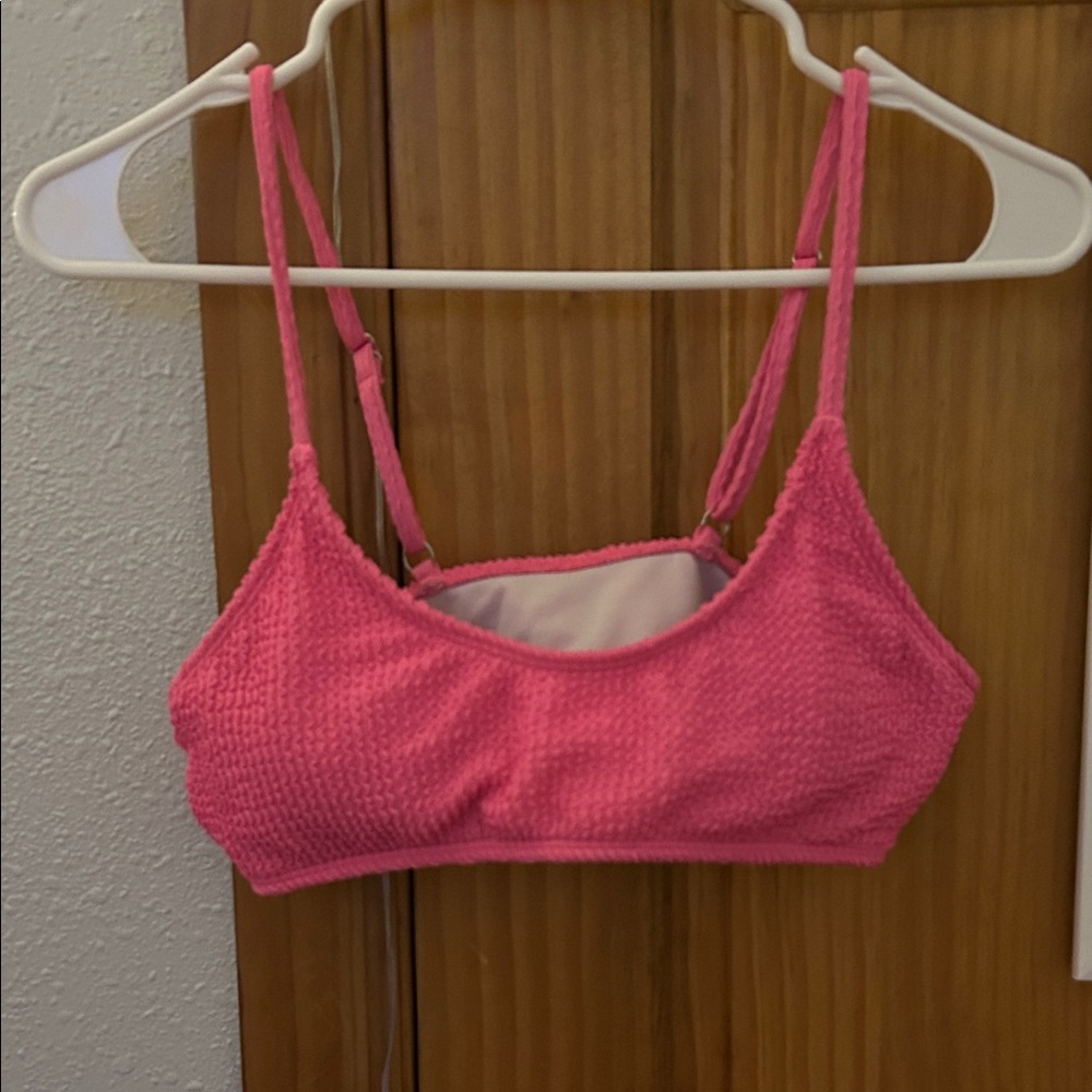 Pink swim suit top